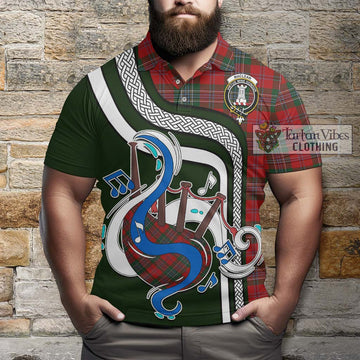 MacLean (McLean) Tartan Polo Shirt with Epic Bagpipe Style