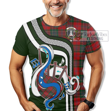 MacLean (McLean) Tartan T-Shirt with Epic Bagpipe Style