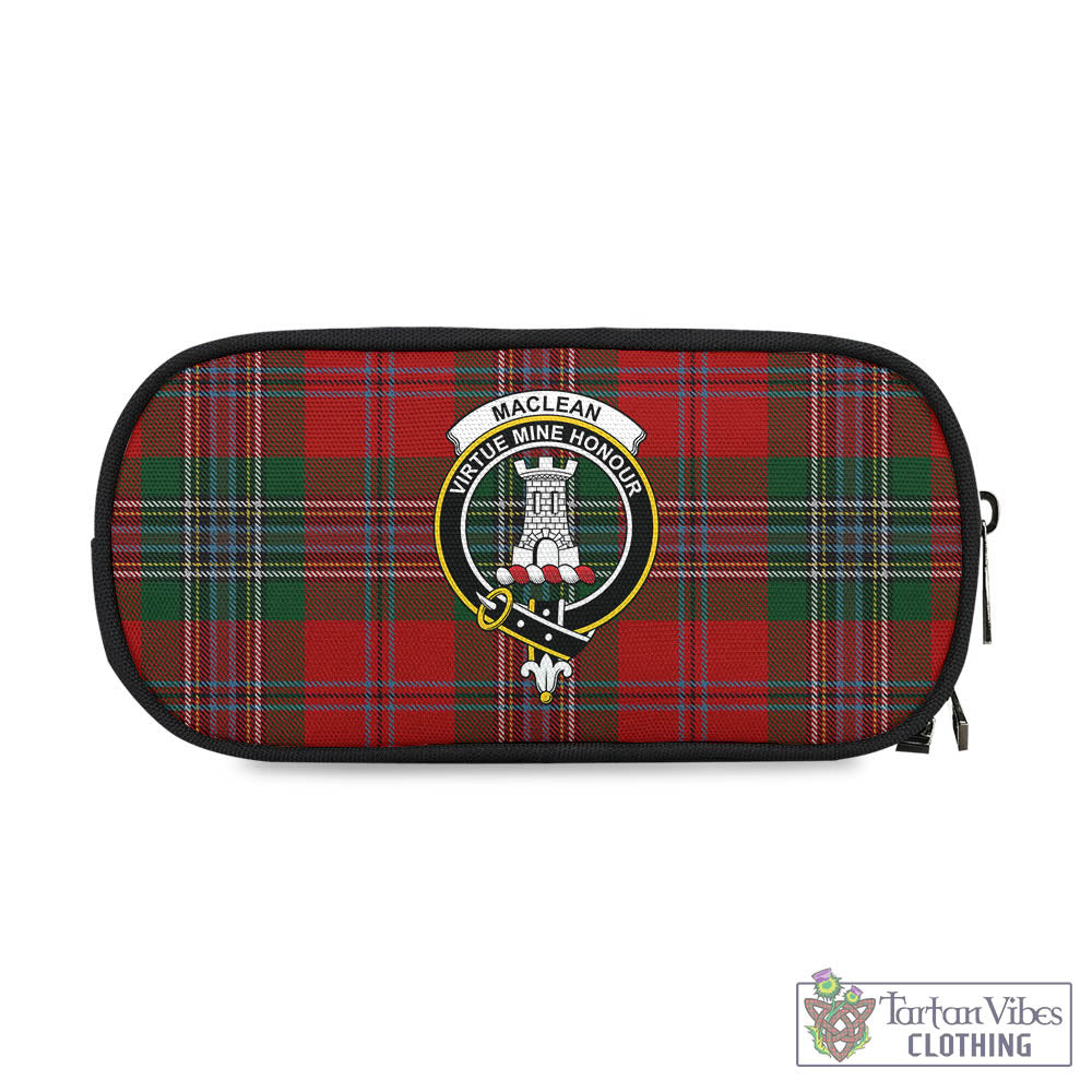 Tartan Vibes Clothing MacLean Tartan Pen and Pencil Case with Family Crest