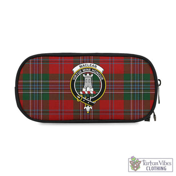 MacLean (McLean) Tartan Pen and Pencil Case with Family Crest