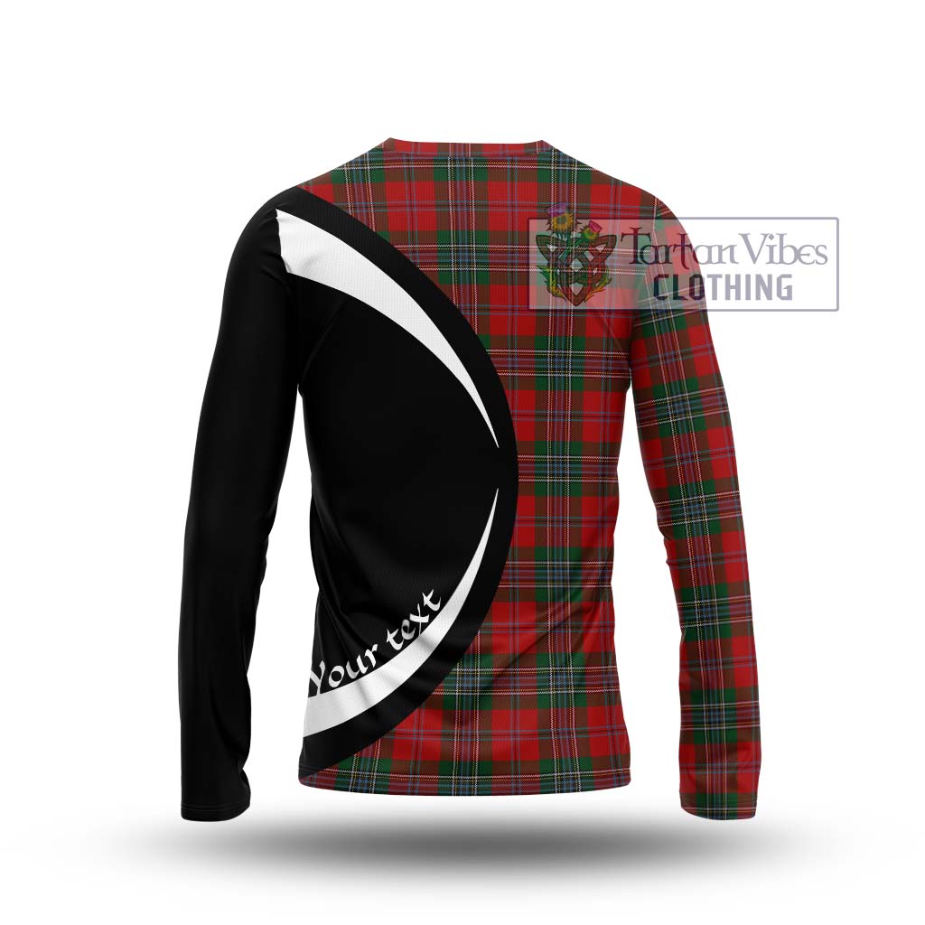 MacLean (McLean) Tartan Long Sleeve T-Shirt with Family Crest Circle Style - Tartan Vibes Clothing