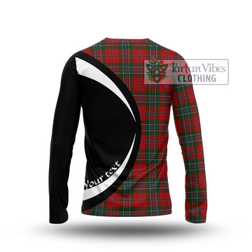 MacLean (McLean) Tartan Long Sleeve T-Shirt with Family Crest Circle Style