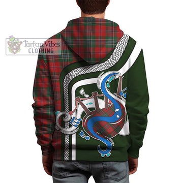 MacLean (McLean) Tartan Hoodie with Epic Bagpipe Style