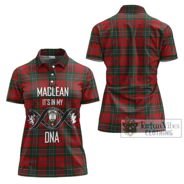 MacLean (McLean) Tartan Women's Polo Shirt with Family Crest DNA In Me Style