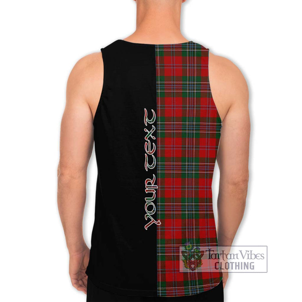 MacLean (McLean) Tartan Men's Tank Top with Family Crest and Half Of Me Style - Tartanvibesclothing Shop