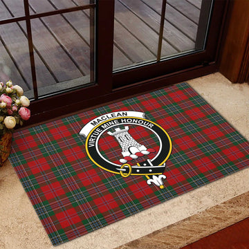 MacLean (McLean) Tartan Door Mat with Family Crest