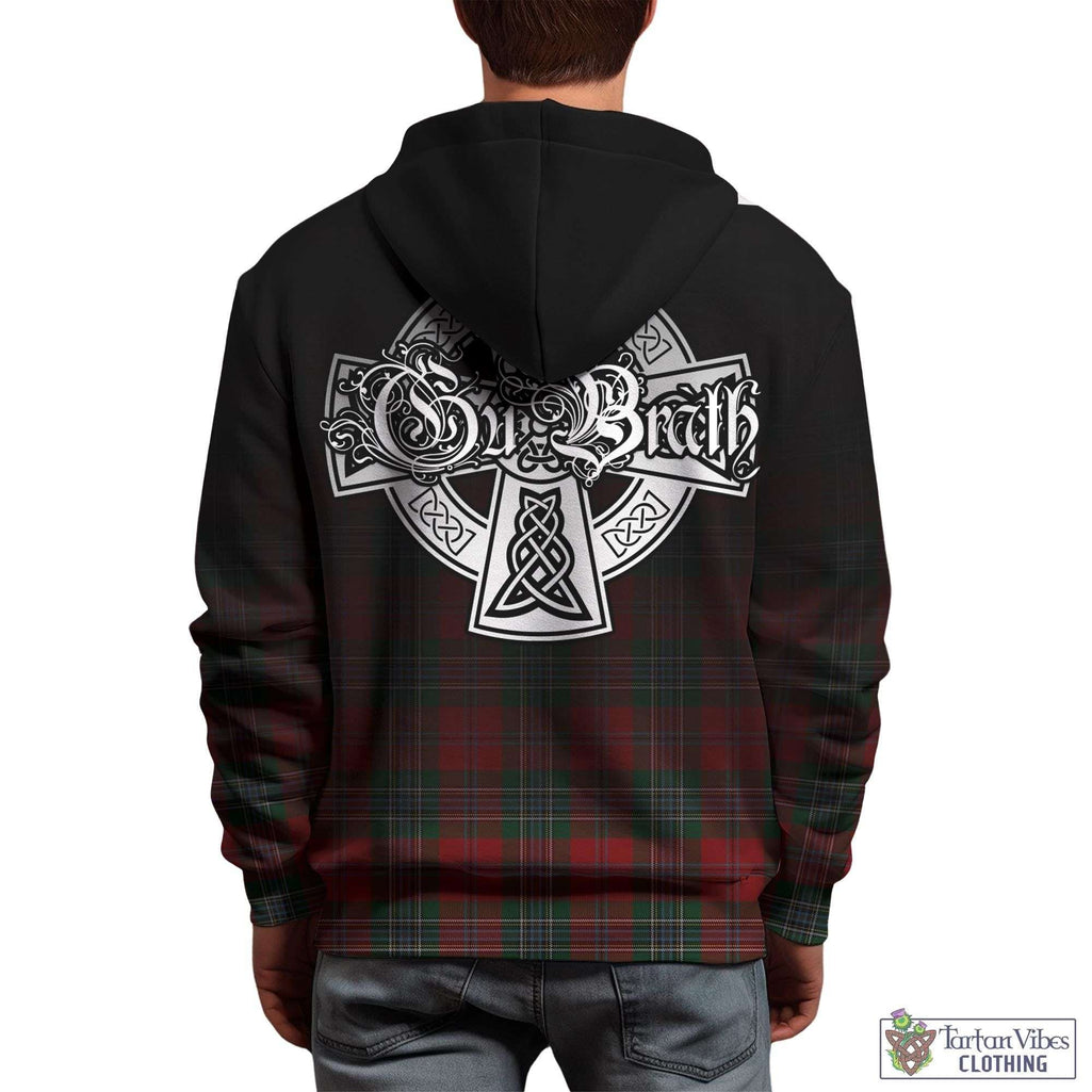 Tartan Vibes Clothing MacLean Tartan Hoodie Featuring Alba Gu Brath Family Crest Celtic Inspired