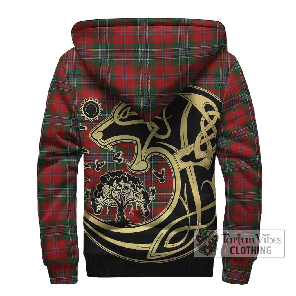 MacLean (McLean) Tartan Sherpa Hoodie with Family Crest Celtic Wolf Style - Tartan Vibes Clothing