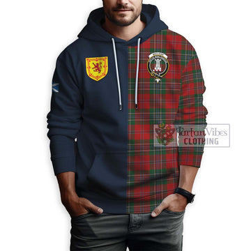 MacLean (McLean) Tartan Hoodie with Scottish Lion Royal Arm Half Style