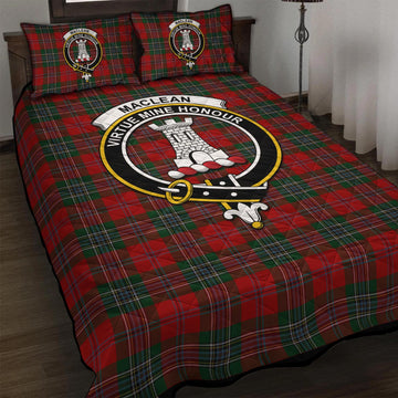 MacLean (McLean) Tartan Quilt Bed Set with Family Crest