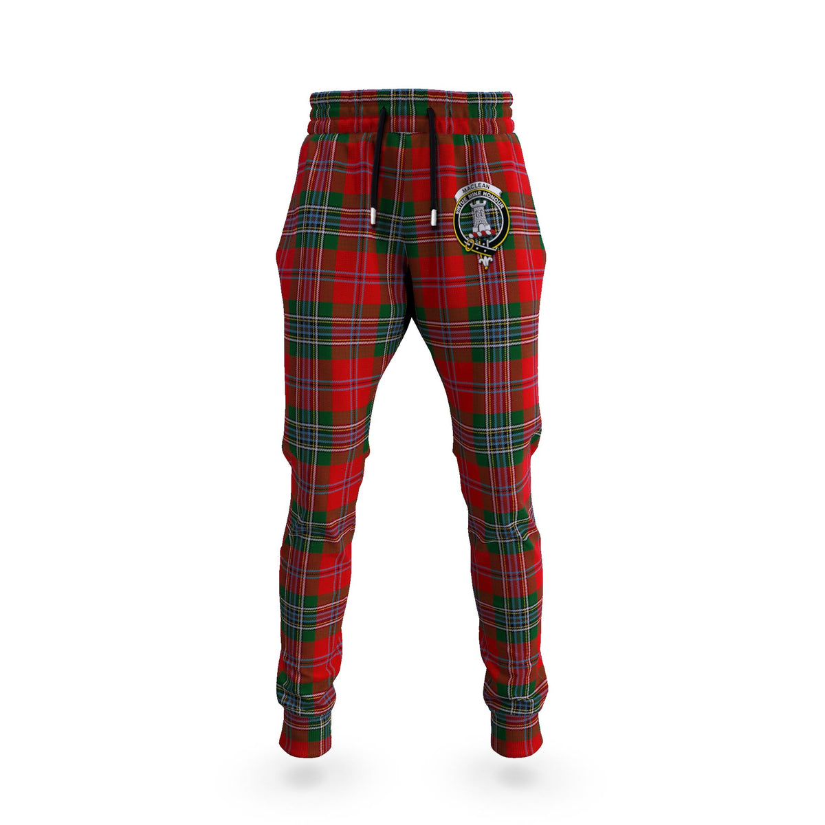 MacLean (McLean) Tartan Joggers Pants with Family Crest 5XL - Tartan Vibes Clothing