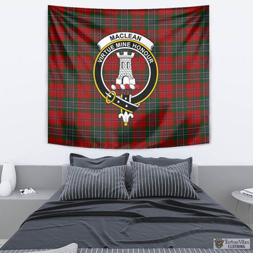 MacLean (McLean) Tartan Tapestry Wall Hanging and Home Decor for Room with Family Crest