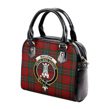 MacLean (McLean) Tartan Shoulder Handbags with Family Crest