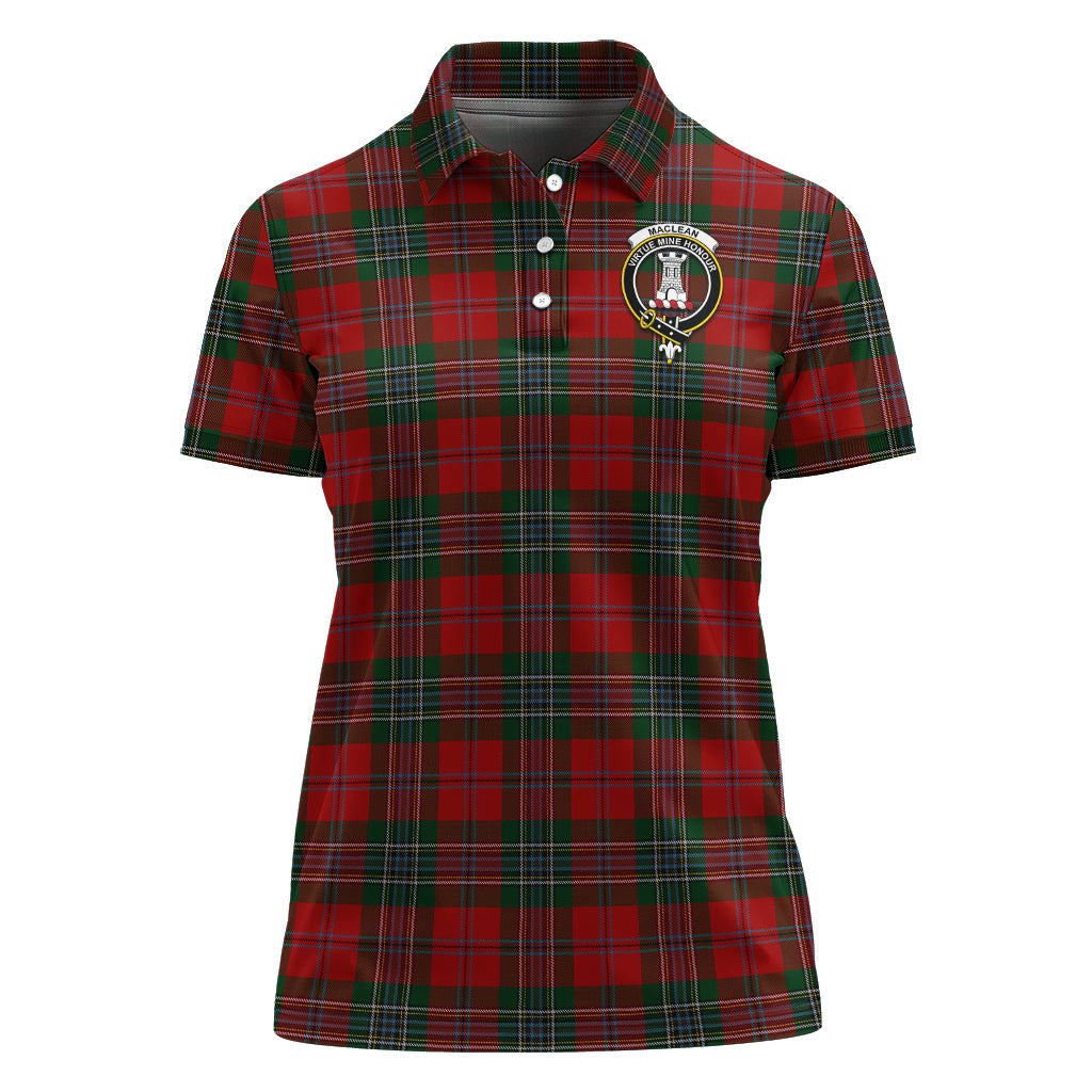 maclean-tartan-polo-shirt-with-family-crest-for-women