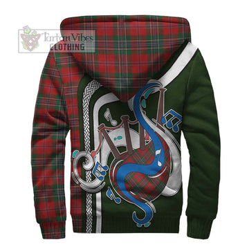 MacLean (McLean) Tartan Sherpa Hoodie with Epic Bagpipe Style