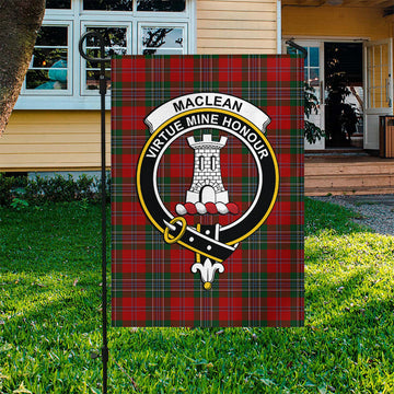 MacLean (McLean) Tartan Flag with Family Crest