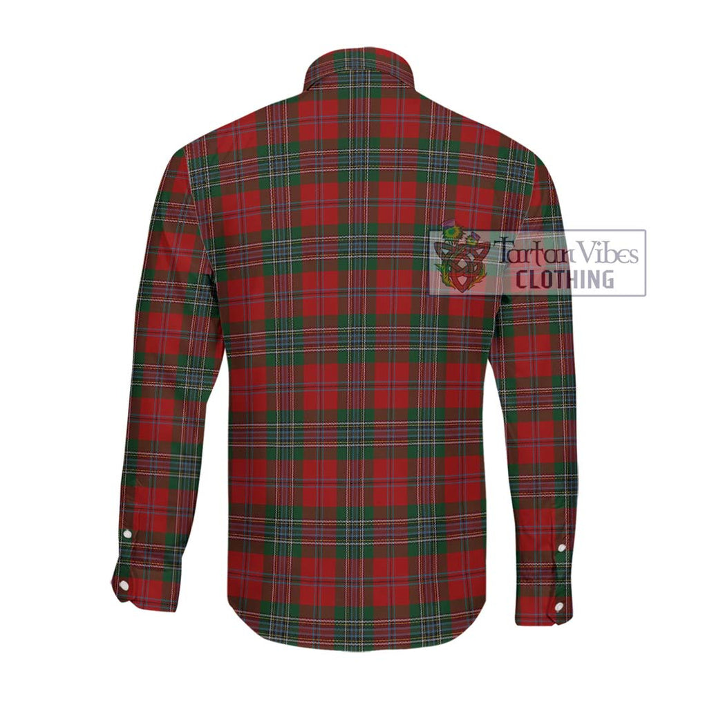 MacLean (McLean) Tartan Long Sleeve Button Shirt with Family Crest DNA In Me Style - Tartanvibesclothing Shop