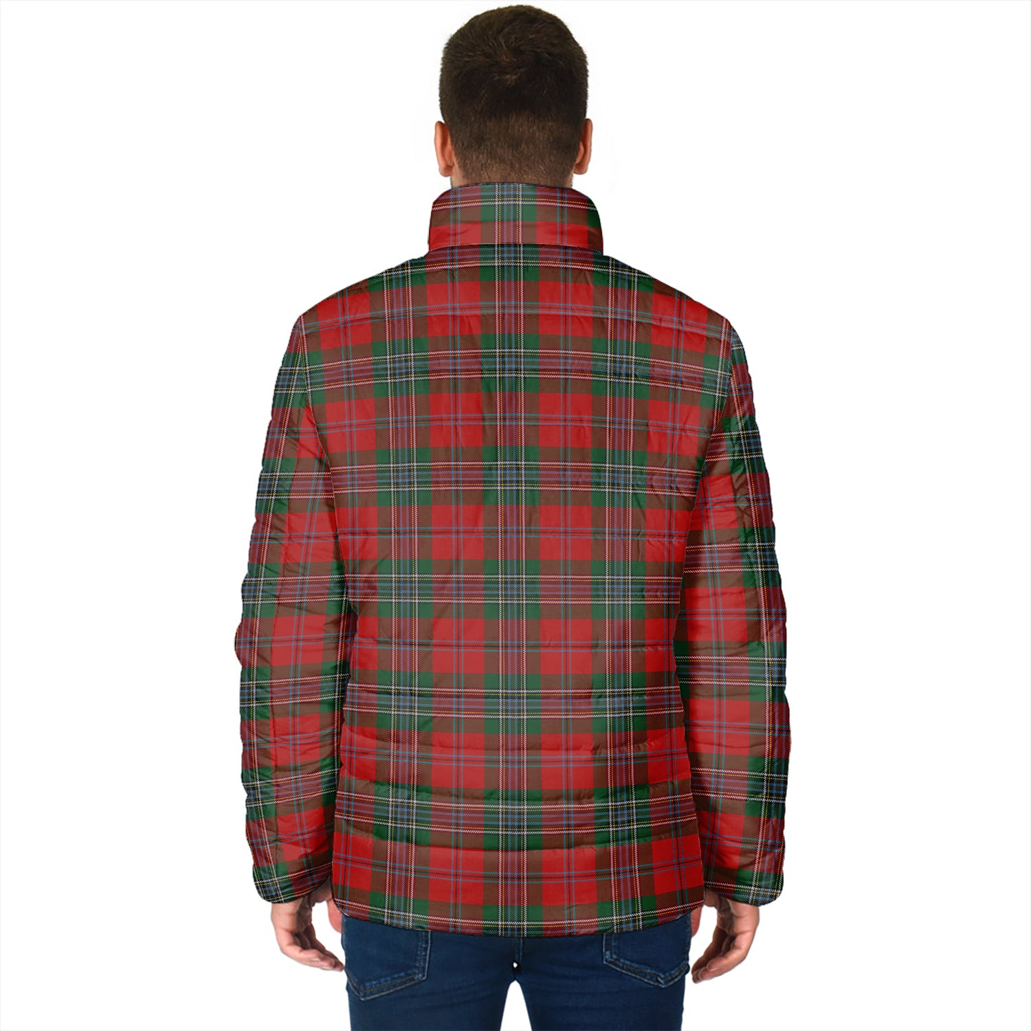 MacLean (McLean) Tartan Padded Jacket with Family Crest - Tartan Vibes Clothing