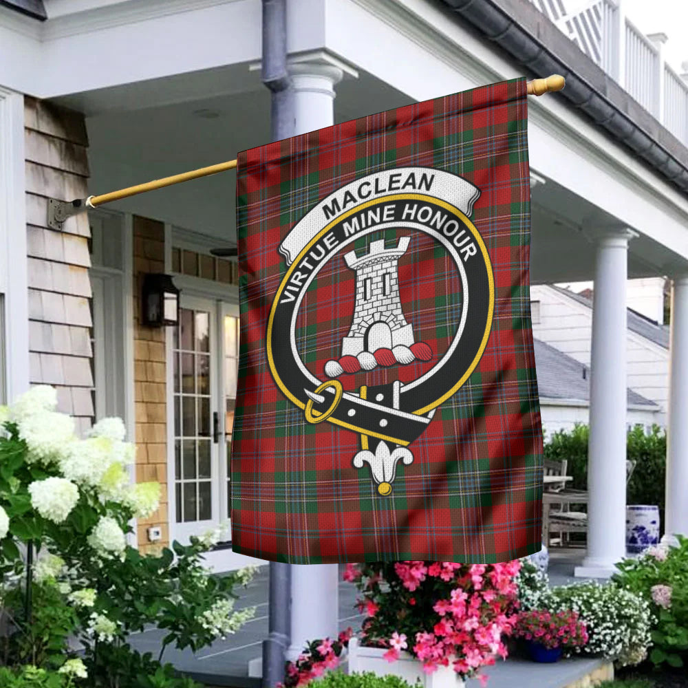 MacLean (McLean) Tartan Flag with Family Crest - Tartan Vibes Clothing