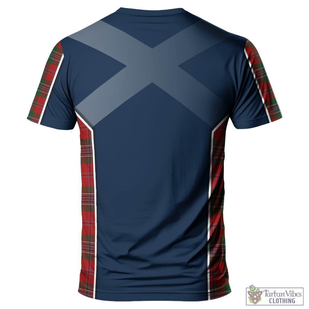 Tartan Vibes Clothing MacLean Tartan T-Shirt with Family Crest and Lion Rampant Vibes Sport Style