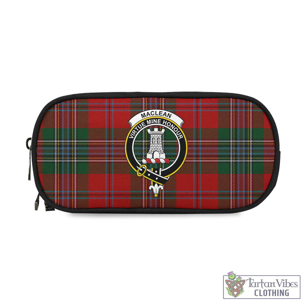 Tartan Vibes Clothing MacLean Tartan Pen and Pencil Case with Family Crest