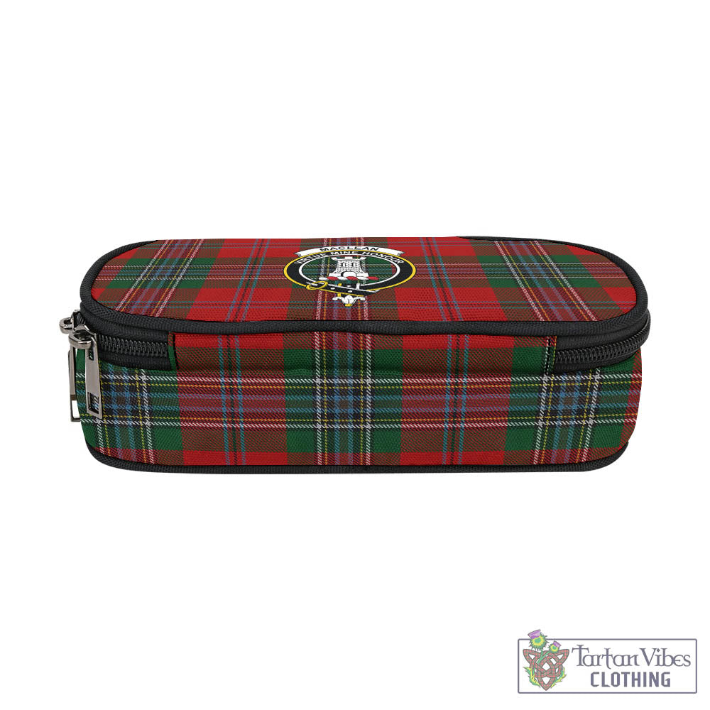 Tartan Vibes Clothing MacLean Tartan Pen and Pencil Case with Family Crest