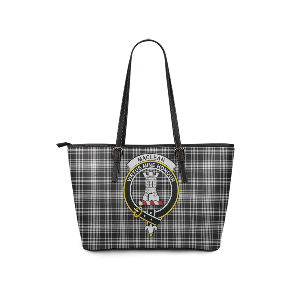 maclean-black-and-white-tartan-leather-tote-bag-with-family-crest