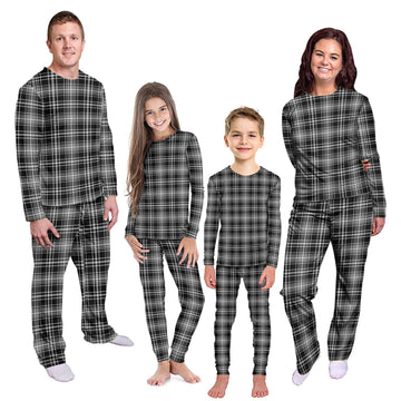 MacLean Black and White Tartan Pajamas Family Set