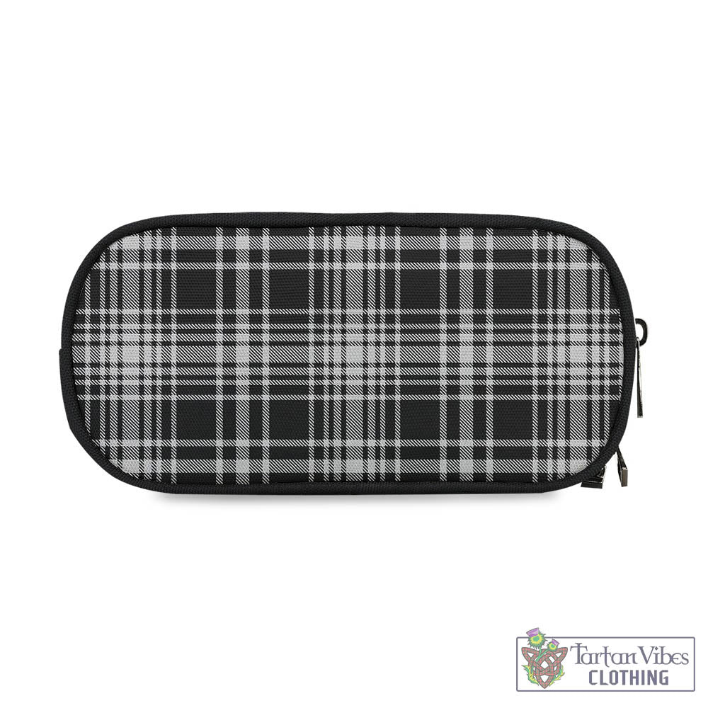 Tartan Vibes Clothing MacLean Black and White Tartan Pen and Pencil Case