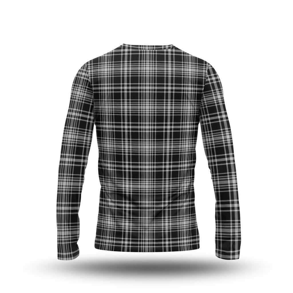 maclean-black-and-white-tartan-long-sleeve-t-shirt-with-family-crest