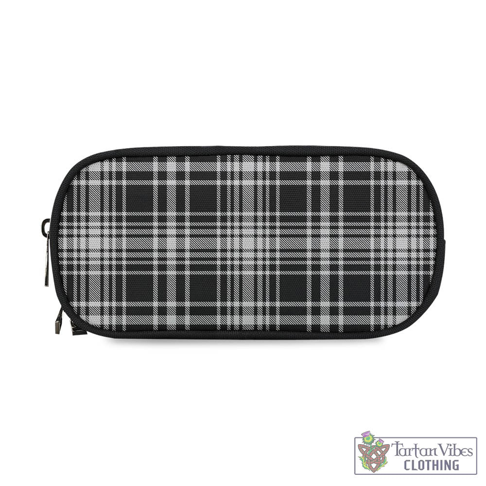 Tartan Vibes Clothing MacLean Black and White Tartan Pen and Pencil Case