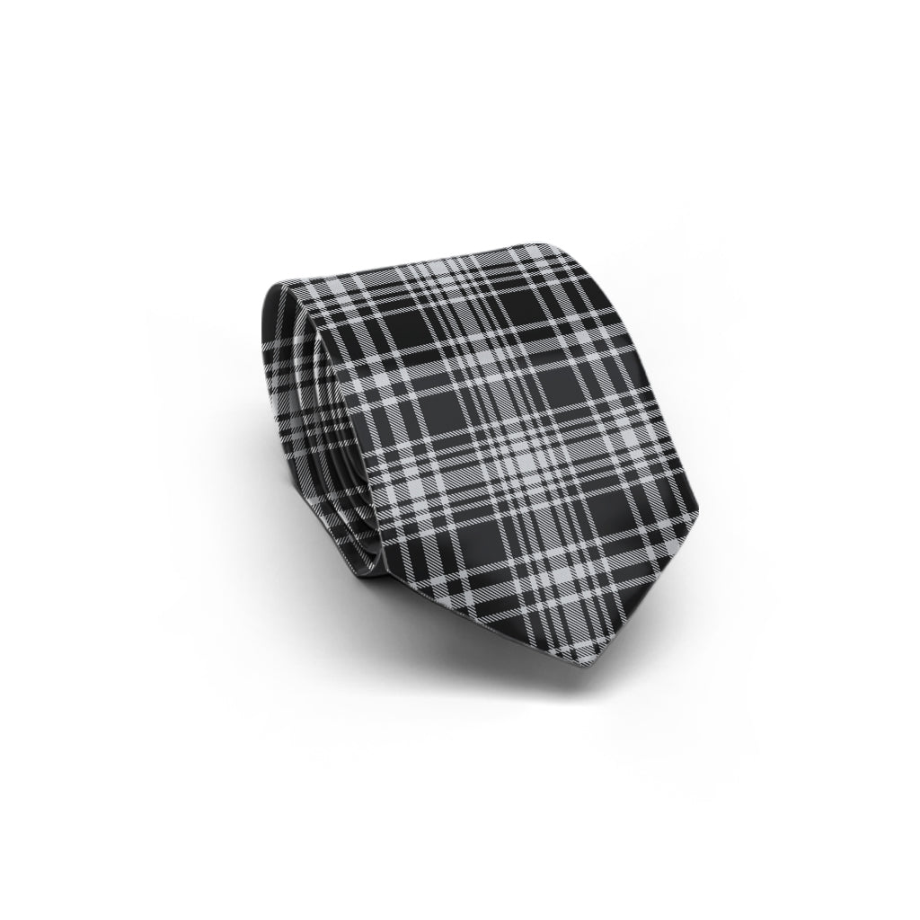 MacLean Black and White Tartan Classic Necktie - Tartan Vibes Clothing