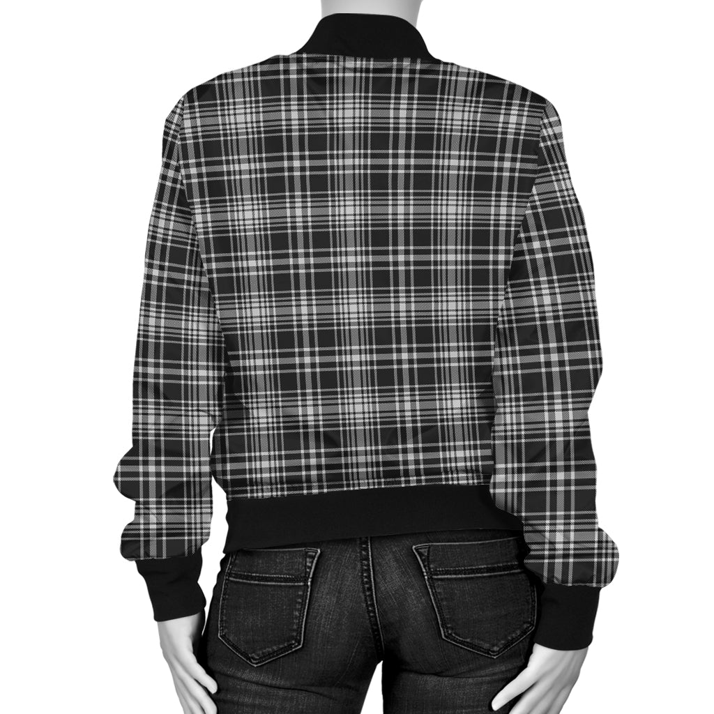 maclean-black-and-white-tartan-bomber-jacket-with-family-crest