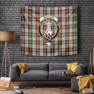 MacLean Dress Tartan Tapestry Wall Hanging and Home Decor for Room with Family Crest