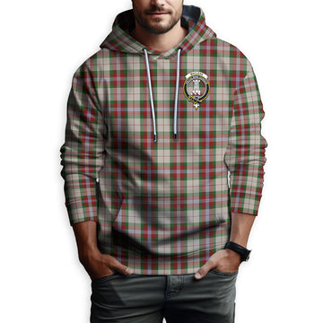 MacLean Dress Tartan Hoodie with Family Crest