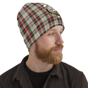 MacLean Dress Tartan Beanies Hat with Family Crest