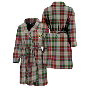 MacLean Dress Tartan Bathrobe with Family Crest