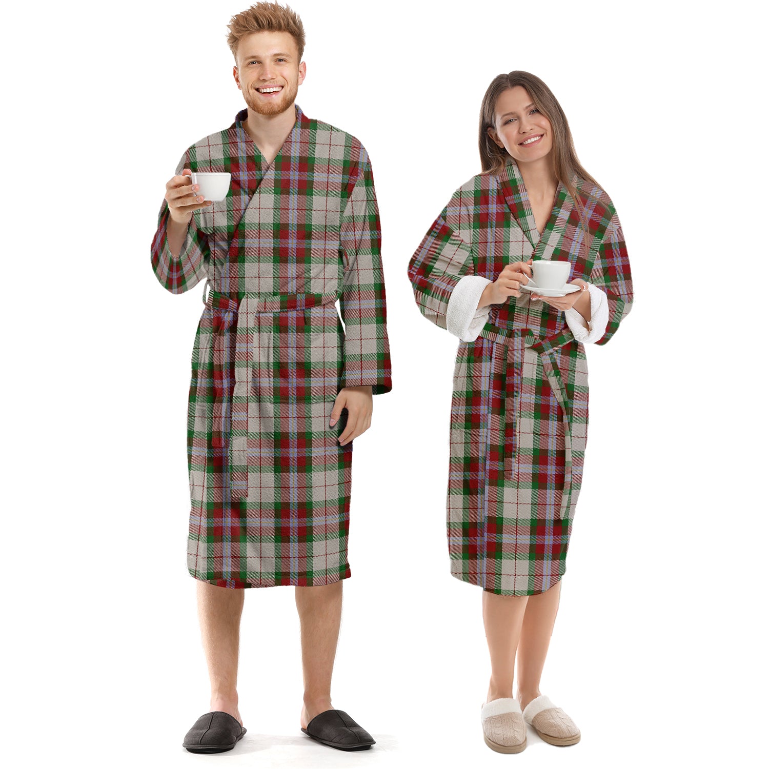 MacLean Dress Tartan Bathrobe Unisex S - Tartan Vibes Clothing