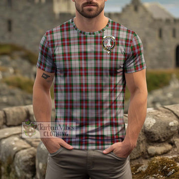 MacLean Dress Tartan Cotton T-Shirt with Family Crest