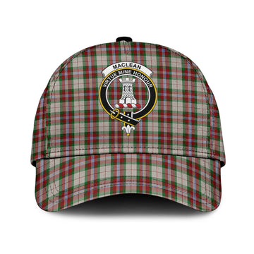 MacLean Dress Tartan Classic Cap with Family Crest