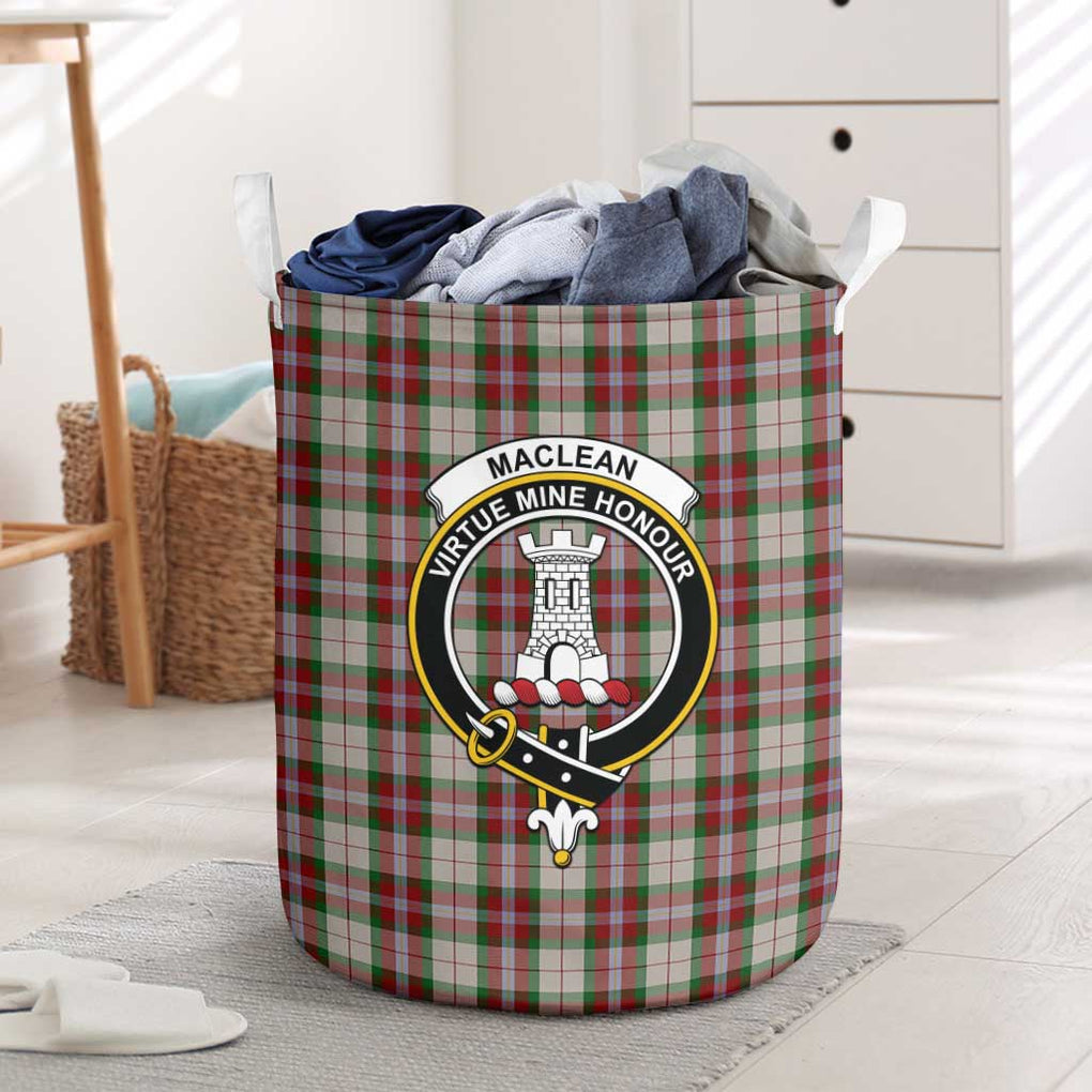 MacLean Dress Tartan Laundry Basket with Family Crest One Size - Tartanvibesclothing Shop