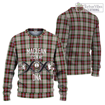 MacLean Dress Tartan Ugly Sweater with Family Crest DNA In Me Style