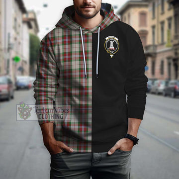 MacLean Dress Tartan Hoodie with Family Crest and Half Of Me Style