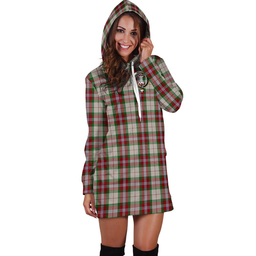 MacLean Dress Tartan Hoodie Dress with Family Crest - Tartan Vibes Clothing