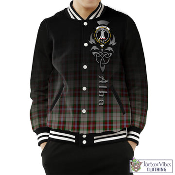 MacLean Dress Tartan Baseball Jacket Featuring Alba Gu Brath Family Crest Celtic Inspired