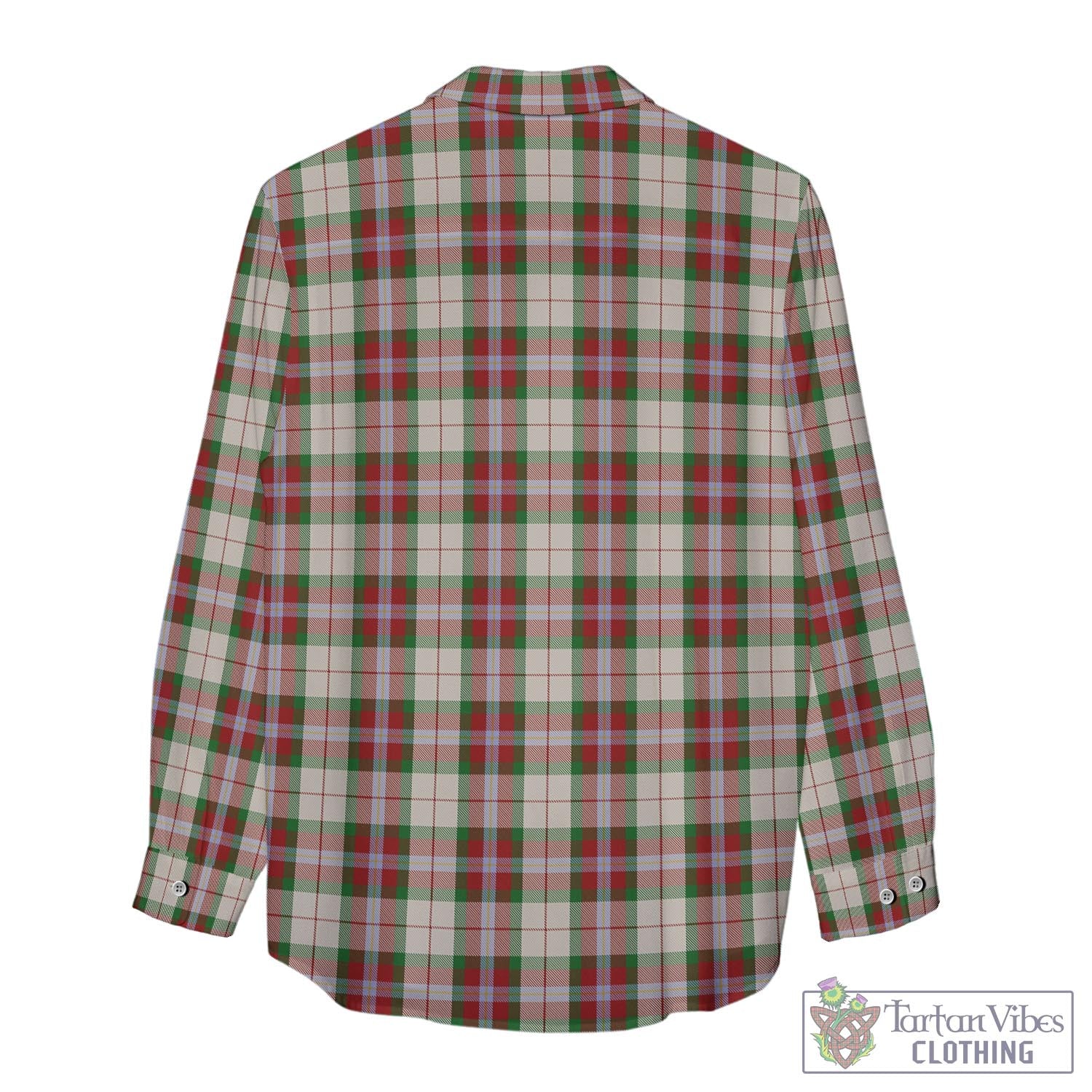 Tartan Vibes Clothing MacLean Dress Tartan Womens Casual Shirt with Family Crest