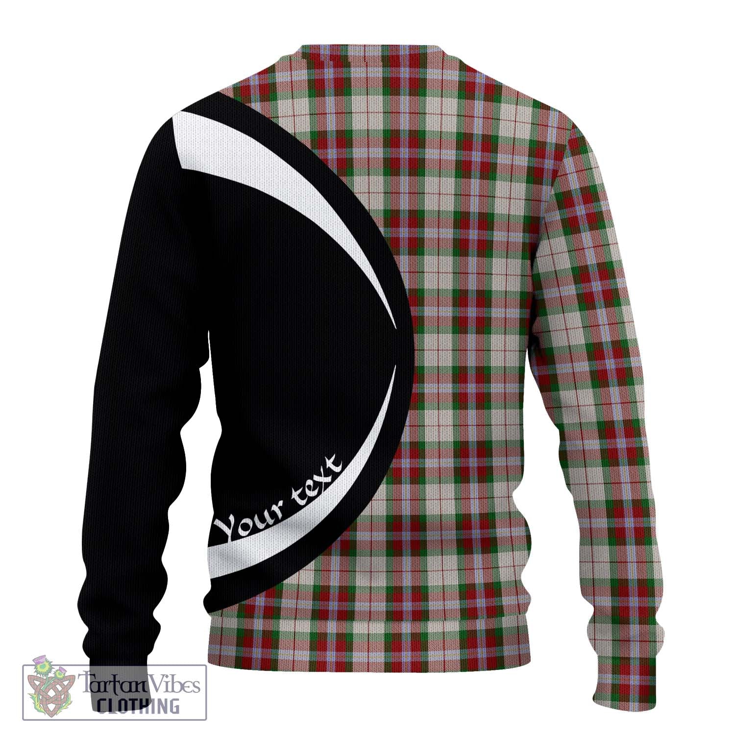 MacLean Dress Tartan Knitted Sweater with Family Crest Circle Style - Tartan Vibes Clothing