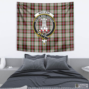 MacLean Dress Tartan Tapestry Wall Hanging and Home Decor for Room with Family Crest