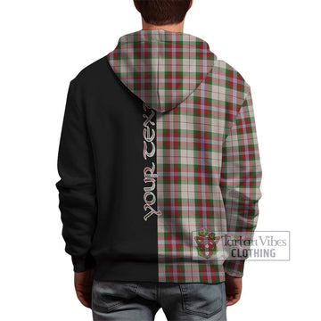 MacLean Dress Tartan Hoodie with Family Crest and Half Of Me Style