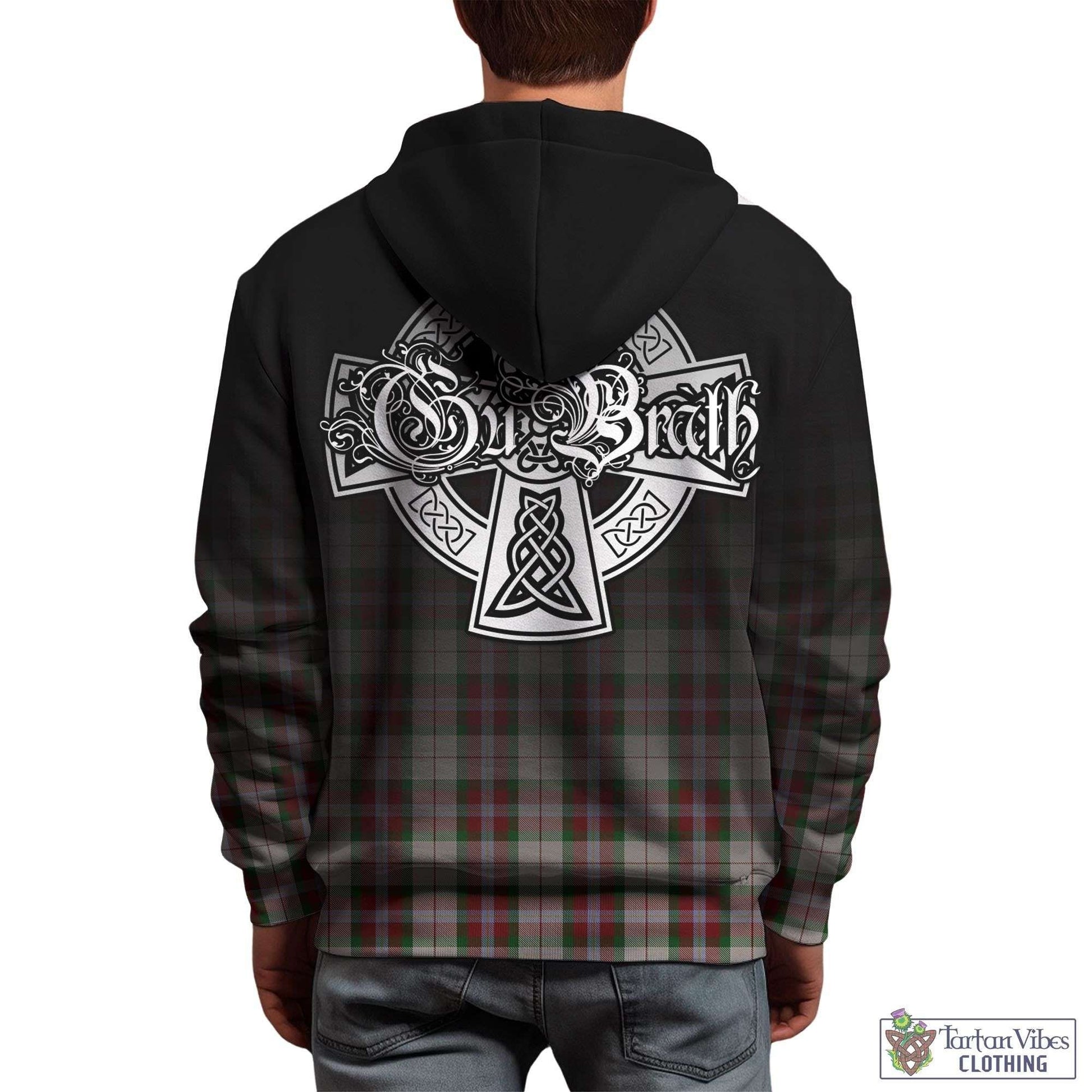 Tartan Vibes Clothing MacLean Dress Tartan Hoodie Featuring Alba Gu Brath Family Crest Celtic Inspired